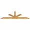 Ekena Millwork Saratoga Rough Sawn Timber Gable Bracket, Western Red Cedar, 108"W x 27"H x 2"D x 6"F, 6/12 Pitch GBW108X27X0206SAR00RWR - alternate 1